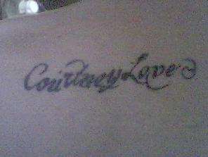 courtney love on my left shoulder blade tattoo