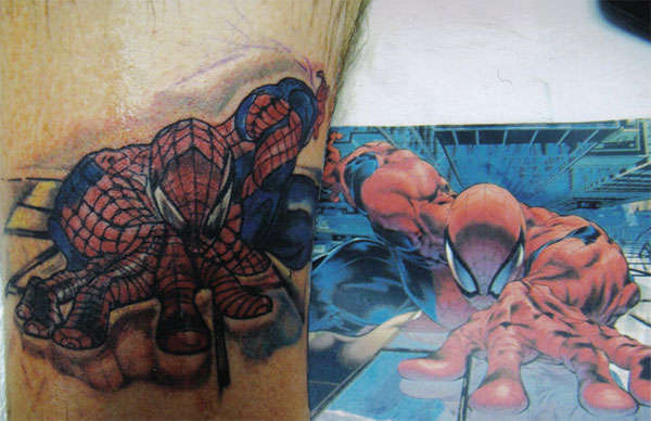 Spiderman tattoo