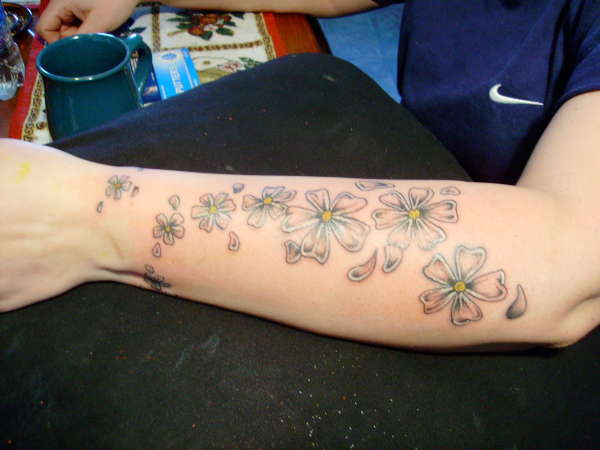 Simple Flowers tattoo