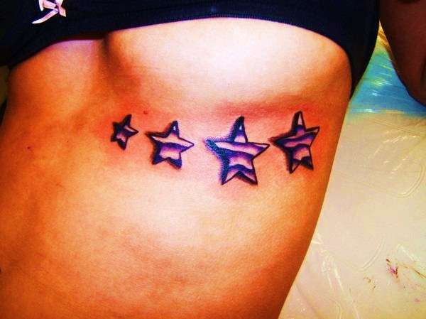 Stars n tits crap tattoo