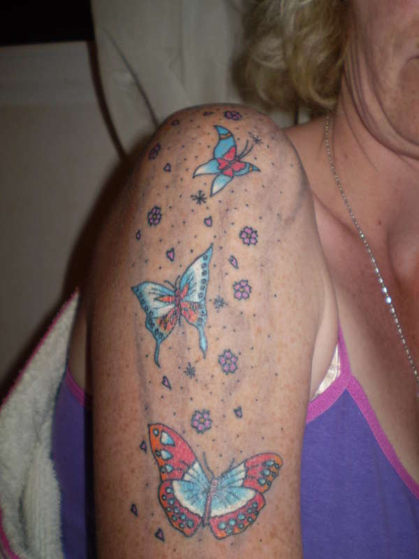 butterfly cascade tattoo