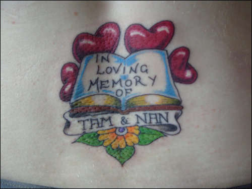 Lower back memorial tattoo tattoo