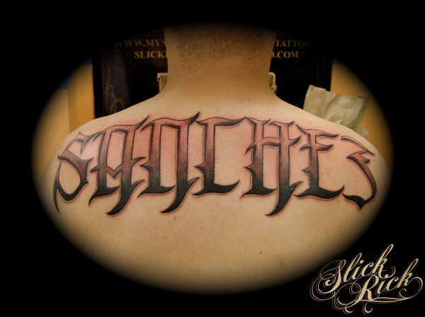 SLICKRICK tattoo