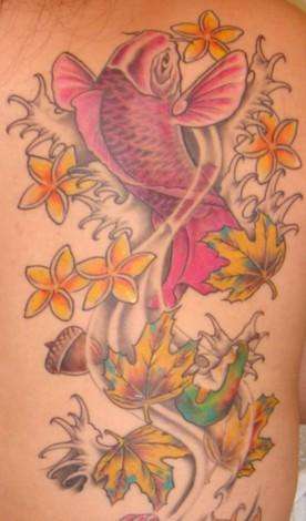 Pink Koi tattoo