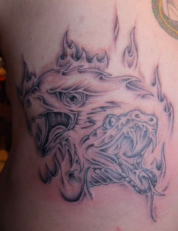 Eagle/Snake tattoo