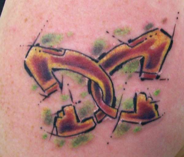 initials tattoo