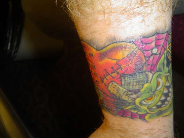 Wrist inspired by Rob Zombie #2 tattoo
