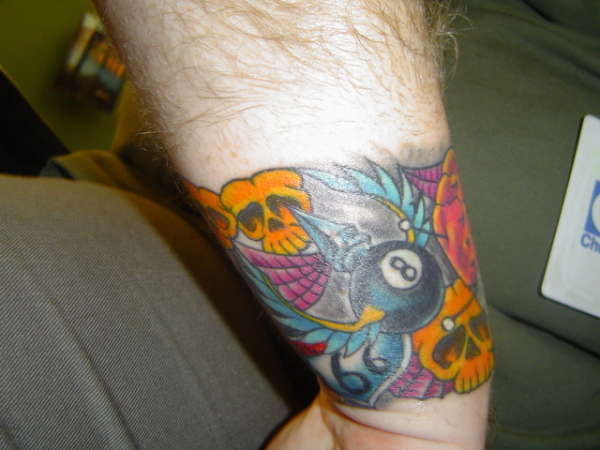 Wrist inspired by Rob Zombie #3 tattoo