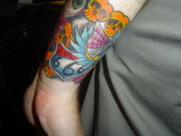 Wrist inspired by Rob Zombie #4 tattoo
