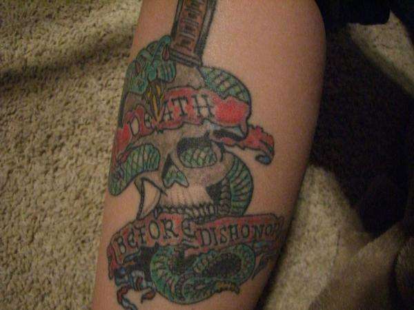 Death before dishonor! tattoo