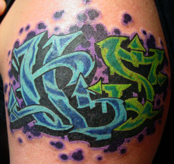 Graffiti Coverup tattoo