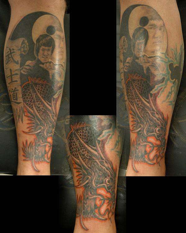 Leg Sleeve tattoo