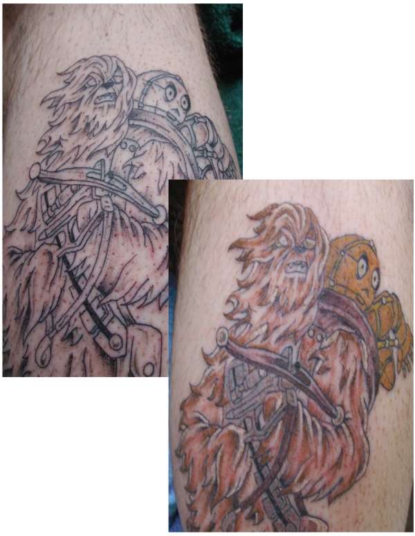 Chewy Stage 1 & 2 tattoo