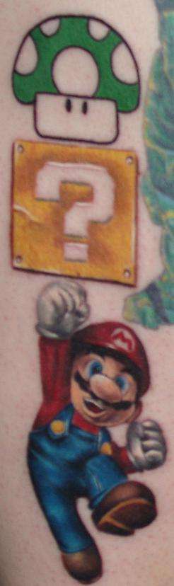 Super Mario Bros. tattoo