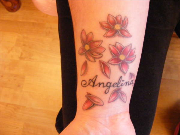 Cherry Blossom With My Daughters Name. tattoo