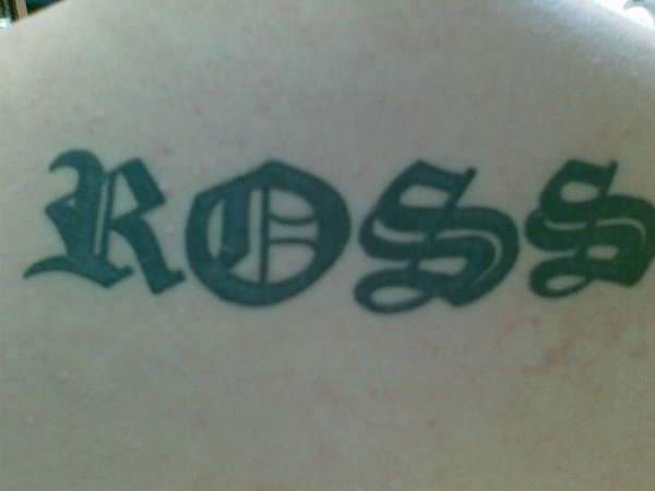name tattoo