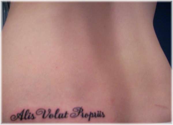 Alis Volat Propriis tattoo