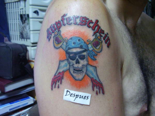 pirate skull tattoo