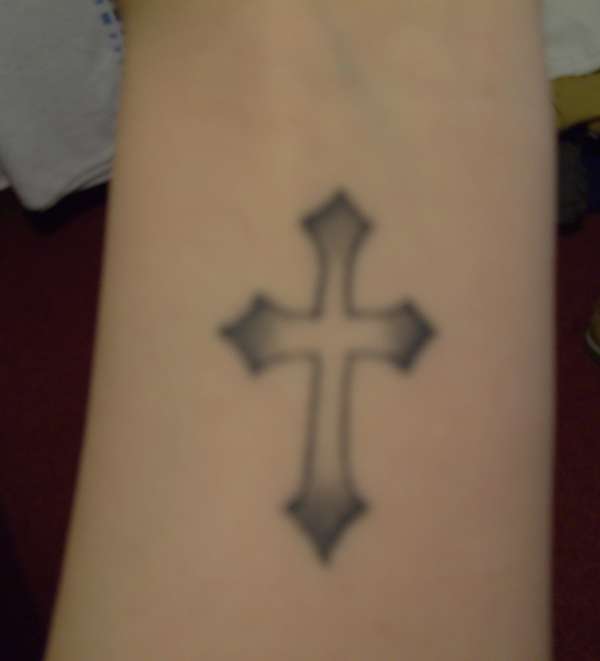 cross wrist tattoo