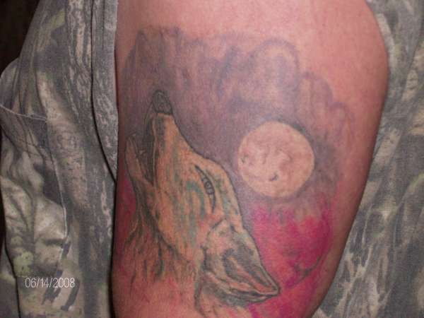 Howling Wolf tattoo