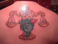 Scales of Justice tattoo