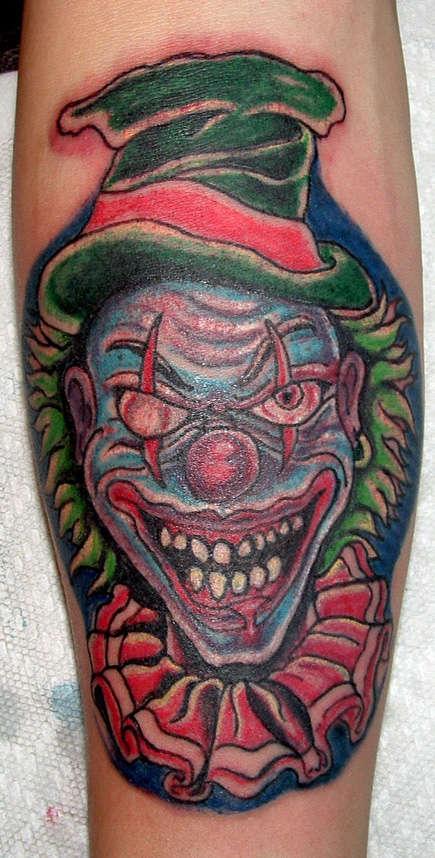 clown tattoo