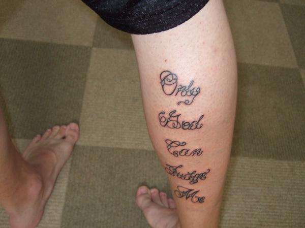 calf tattoo tattoo