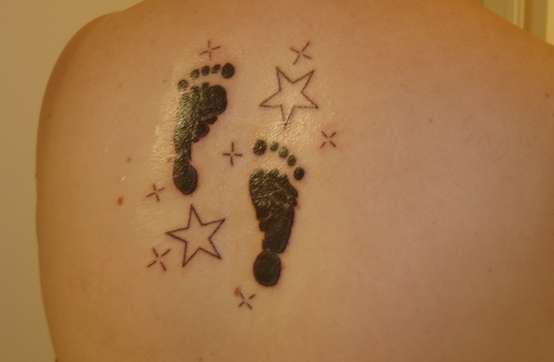 Babys footprints tattoo