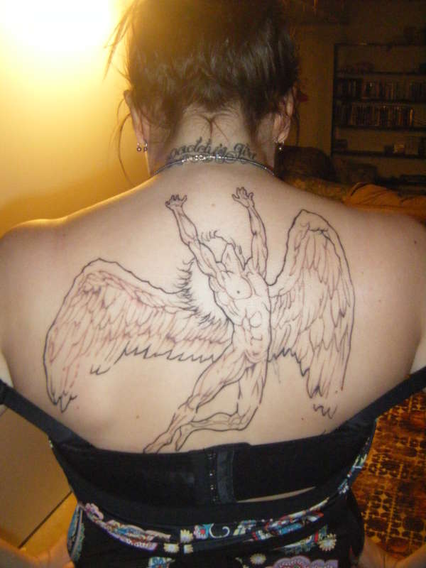 Unfinished Led Zeppelin swan song. tattoo