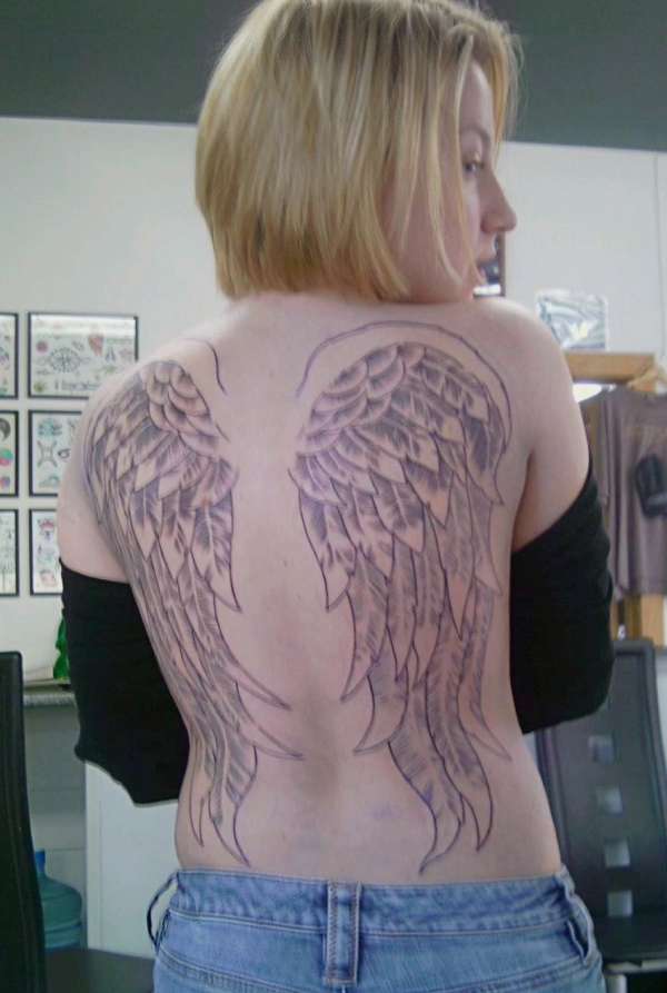 Wings - Freshly Done tattoo
