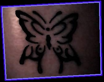 Tribal Butterfly tattoo