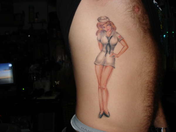 Navy Pin-up Girl tattoo