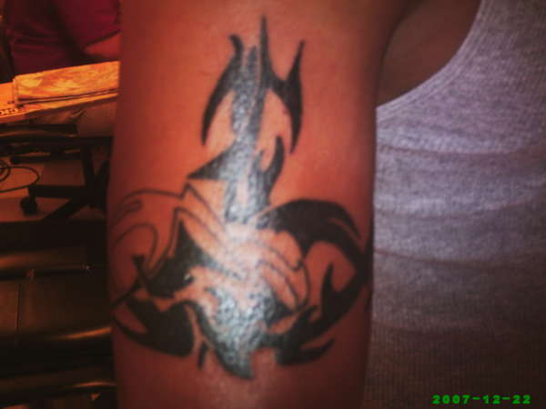 almost colored in tattoo