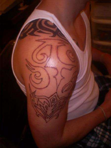 more of his sleeve tattoo