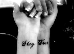 Stay True<3 tattoo