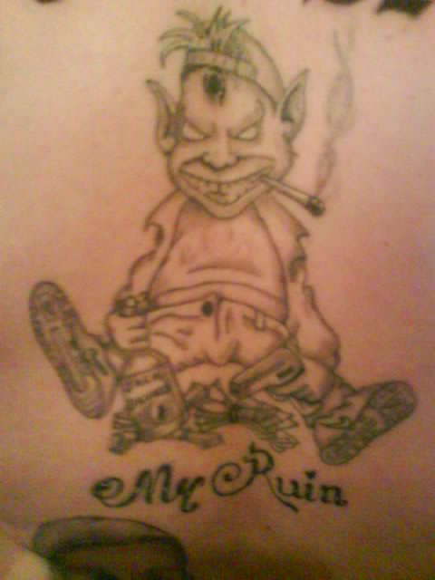 MY RUIN/GREMLIN tattoo