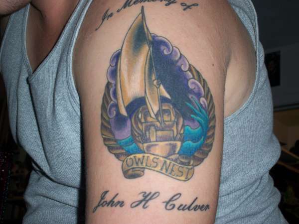 Sailboat tattoo