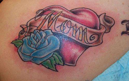 mom heart tattoo