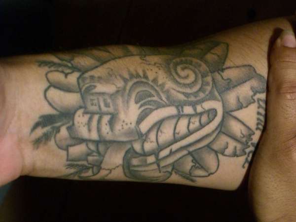 aztec god tattoo