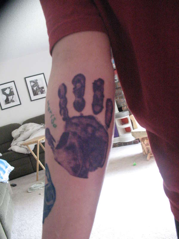 My 2nd daughter's print tattoo