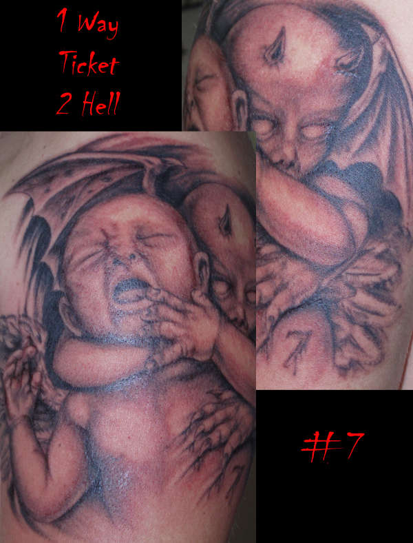 One way ticket to hell tattoo