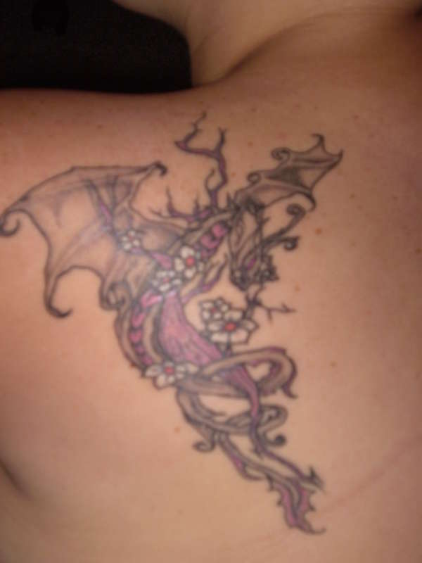 Tree dragon tattoo