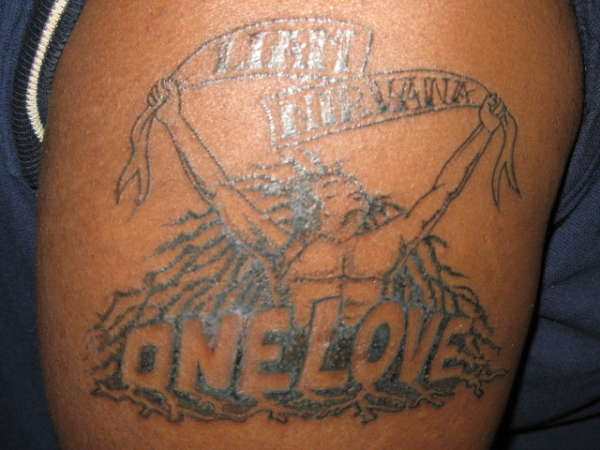 ONE LOVE tattoo