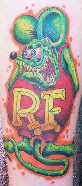 rat fink tattoo flash