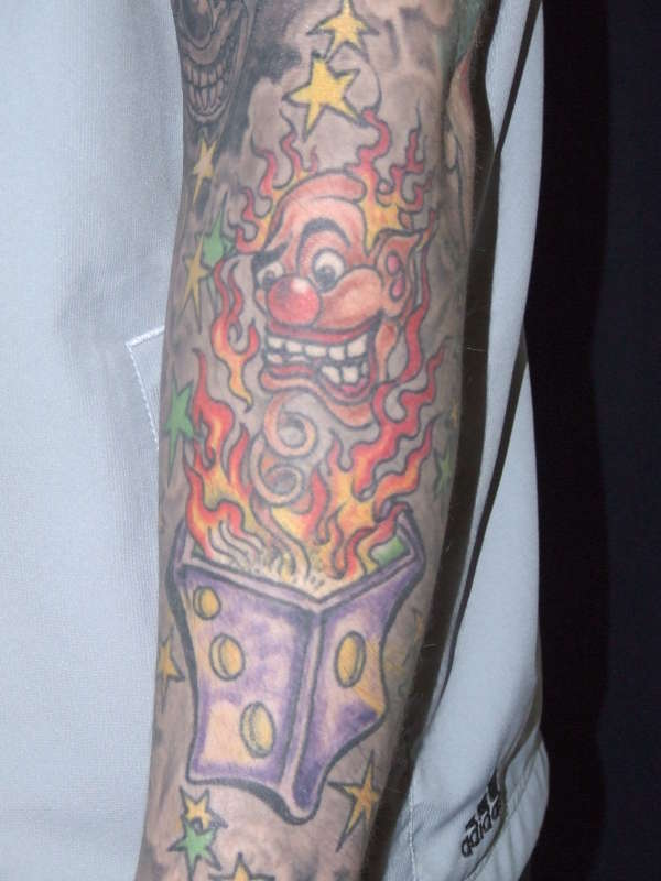 Jester / Jackin a box tattoo