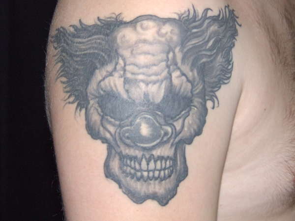 Scary Face tattoo
