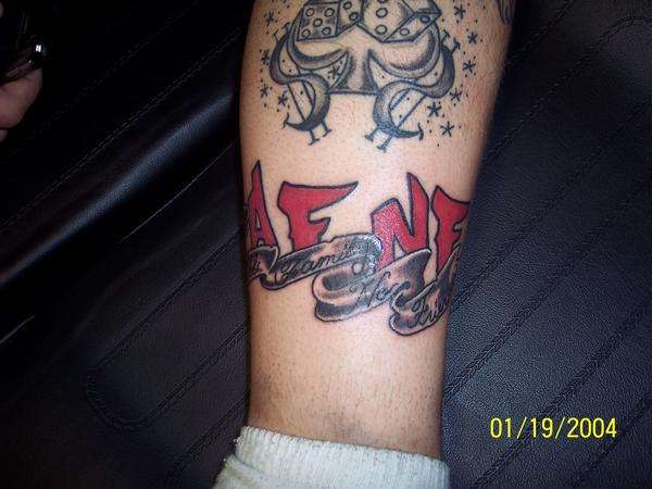 All Family No Friends tattoo