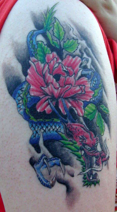 Chinese dragon tattoo