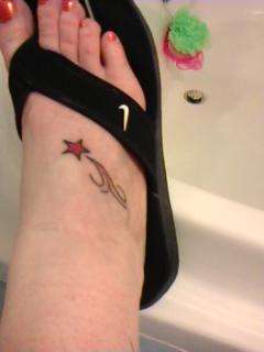 Shooting Star tattoo