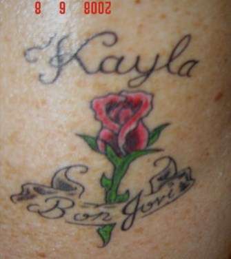 Bon Jovi Rose tattoo